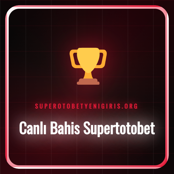 Canlı Bahis Supertotobet platformunda maçları izleyen bir kullanıcı.