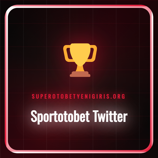 Sportotobet Twitter hesabının arayüzü ve güncel giriş linki.